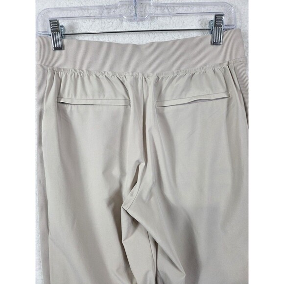Athleta Brooklyn Ankle Pants Womens 4P Beige Stretch Pull On Work Travel Casual - Picture 10 of 13